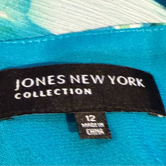 Jones New York Teal and Blue Dress - Picture 6 of 10